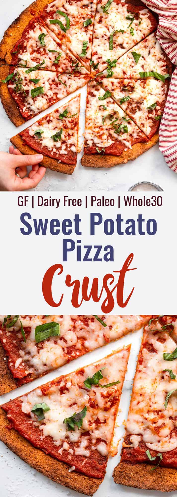 Sweet Potato pizza Crust collage photo
