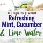 cucumber mint water collage photo