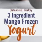 mango frozen yogurt collage photo