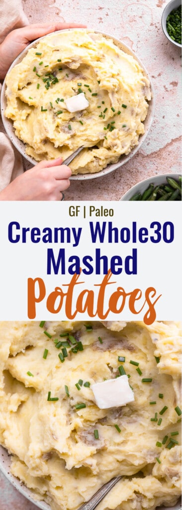 Whole30 Mashed Potatoes collage photo