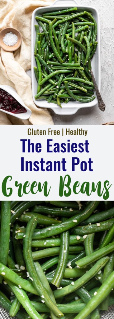 Instant Pot Green Beans collage photo