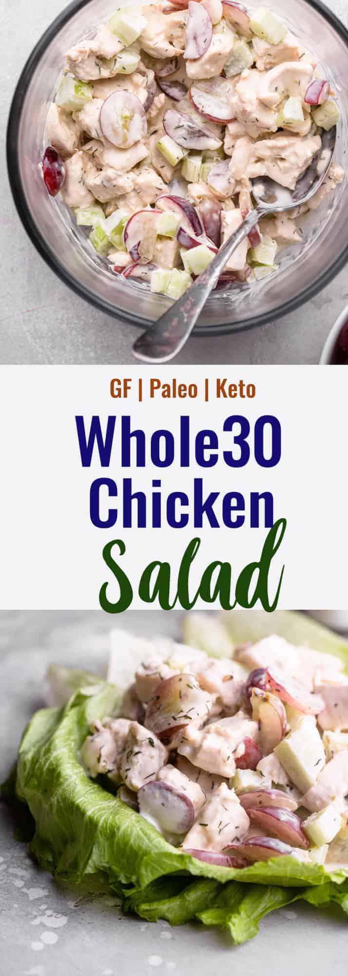 Collage de salade de poulet Whole30 photo