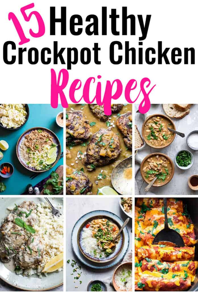 Healthy Crock Pot Chicken Recipes short collage photo
