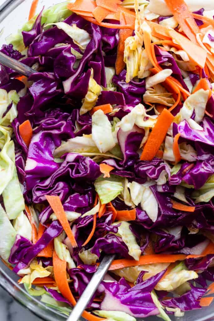 close up of Cabbage Salad