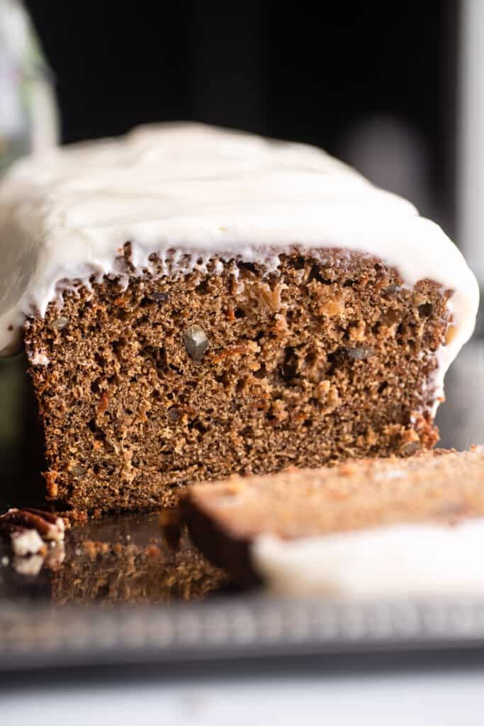 close up view of Carrot Cake Bread