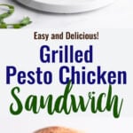 Chicken Pesto Sandwich collage photo