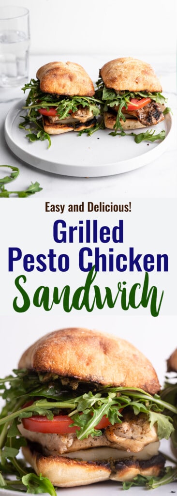 Chicken Pesto Sandwich collage photo