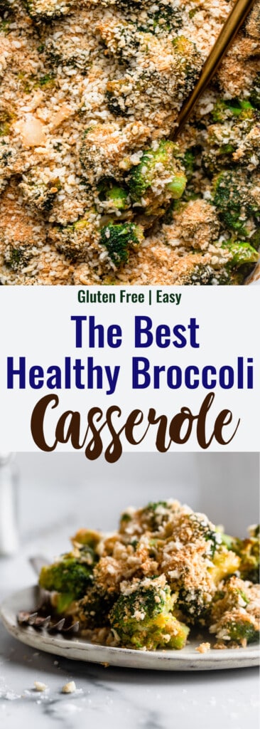 Healthy Broccoli Casserole collage photo