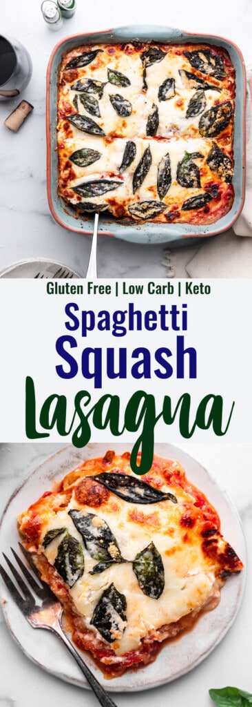 Spaghetti Squash Lasagna collage photo