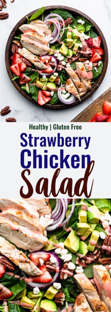 Strawberry Chicken Salad collage photo