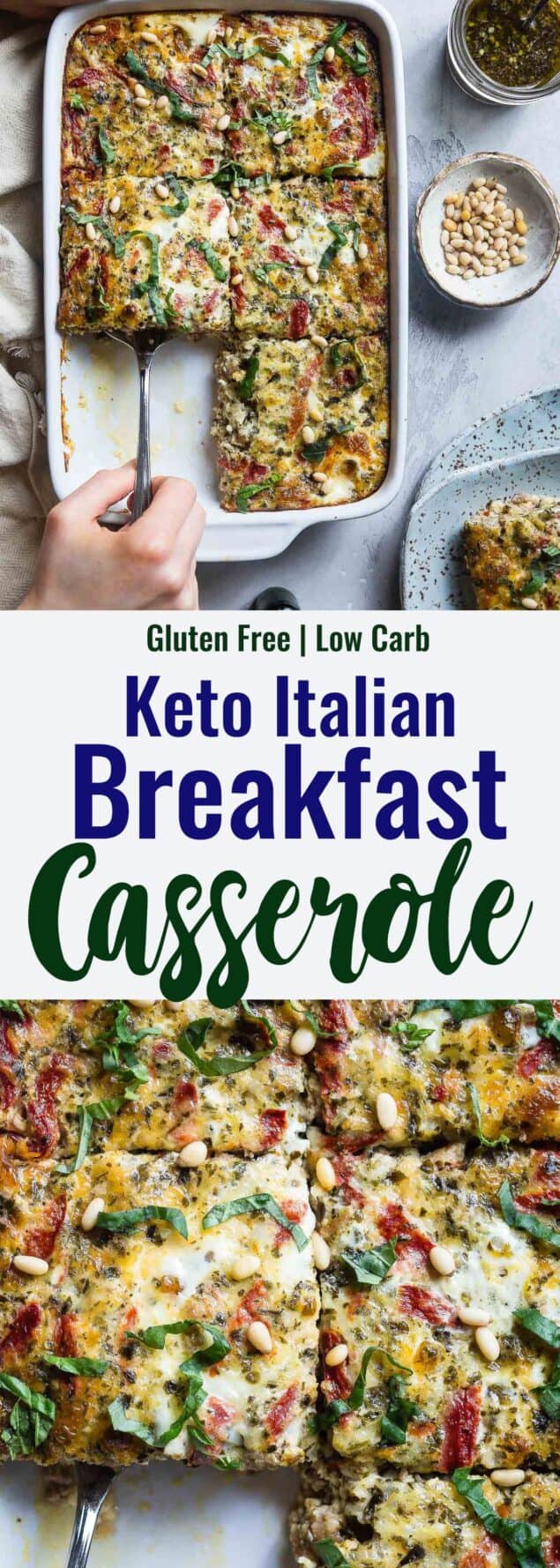 Easy Low Carb Keto Breakfast Casserole with Sausage