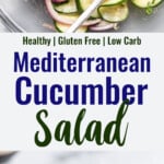 Mediterranean Cucumber Salad collage photo