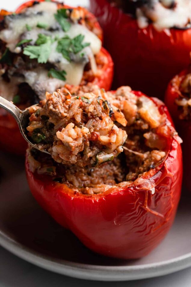 Air Fryer Stuffed Peppers Food Faith Fitness