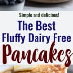 Dairy Free Pancakes collage photo