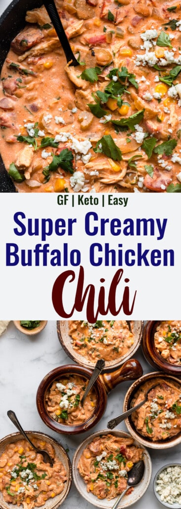 Buffalo Chicken Chili collage photo