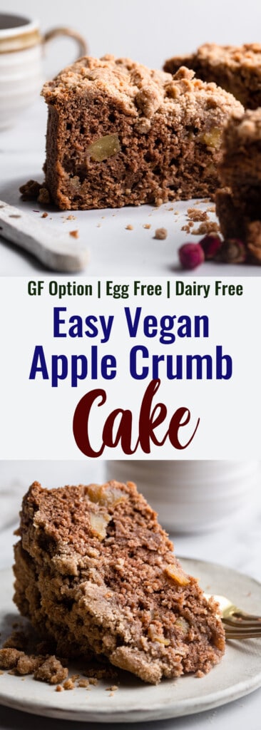 Vegan Apple Cake collage photo