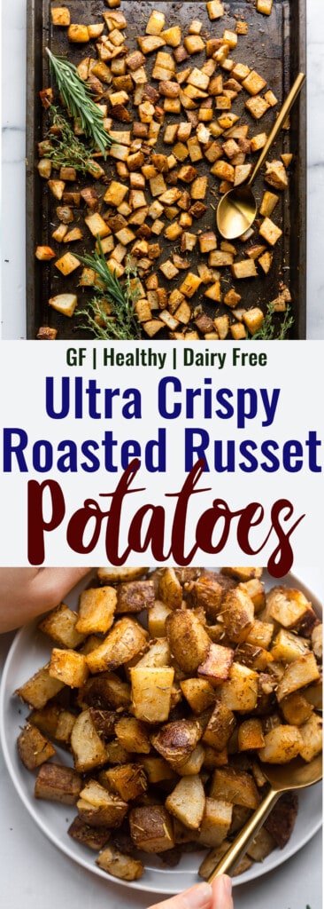 Roasted Russet Potatoes collage photo