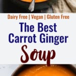 Carrot Ginger Soup collage photo
