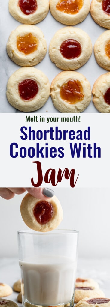 Shortbread Cookies with Jam collage photo