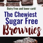 Sugar Free Brownies collage photo