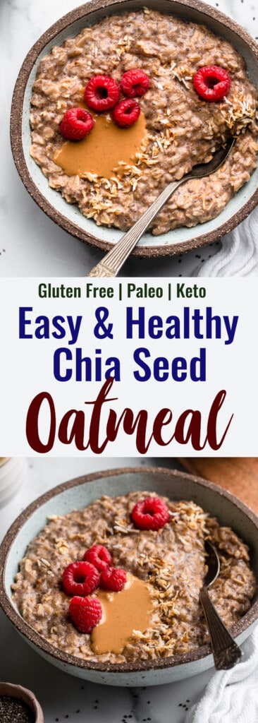 Chai Seed Oatmeal collage photo
