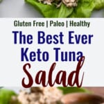Keto Tuna Salad collage photo