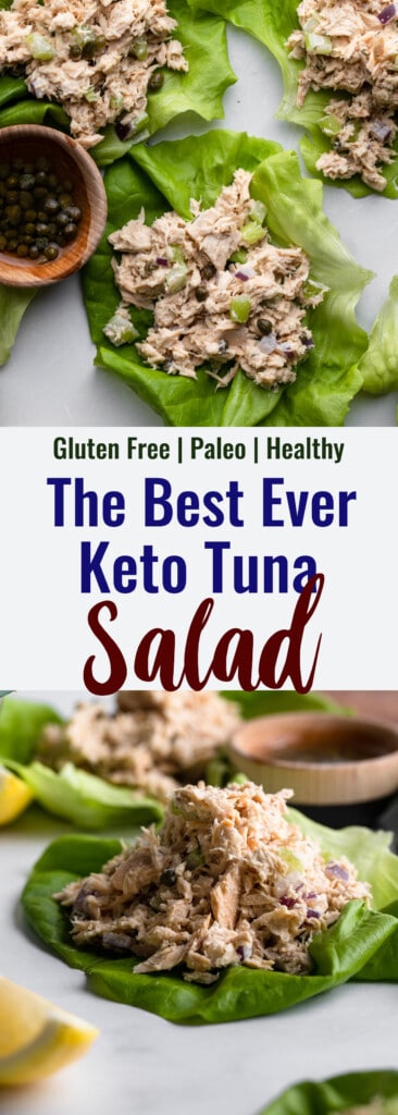 Keto Tuna Salad collage photo
