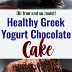 Healthy Chocolate Cake collage photo