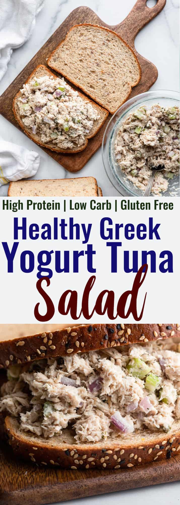 Healthy Tuna Salad photo collage
