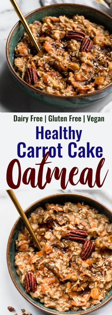 Carrot Cake Oatmeal collage photo