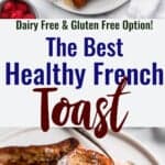 Foto de collage de tostada francesa saludable