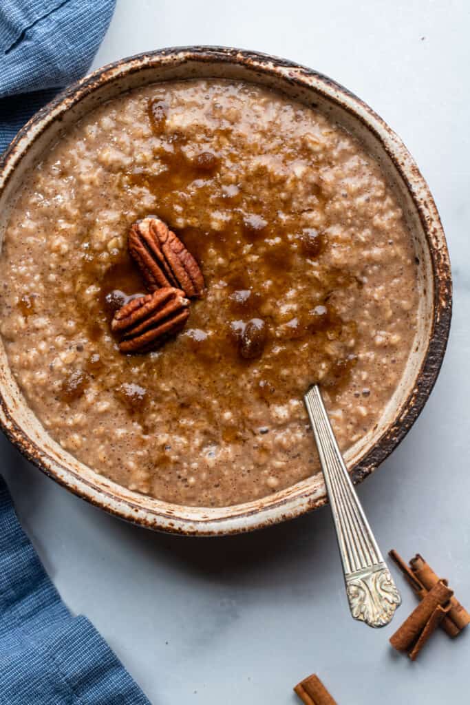 one bowl of Maple Brown Sugar Oatmeal