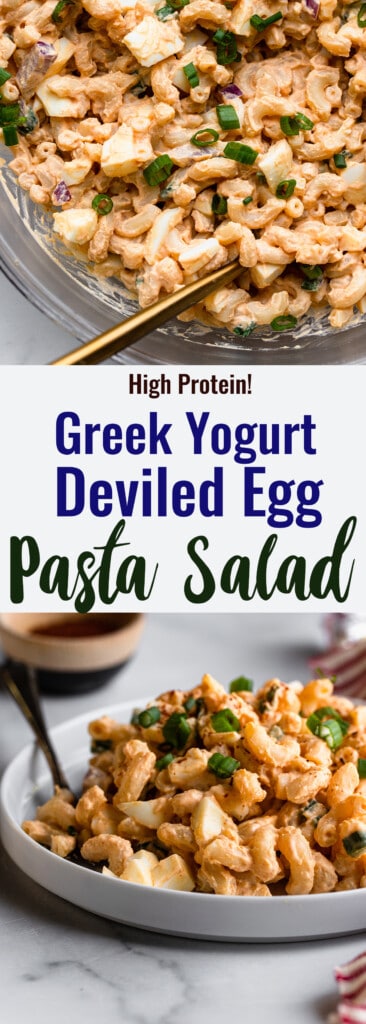 Devilled Egg Pasta Salad photo collage