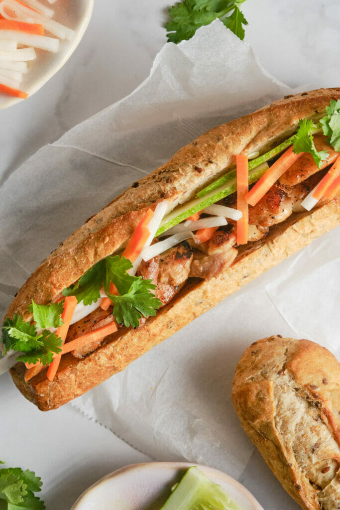 Delicious Banh Mi Sandwich (Vietnamese Sandwich) featured