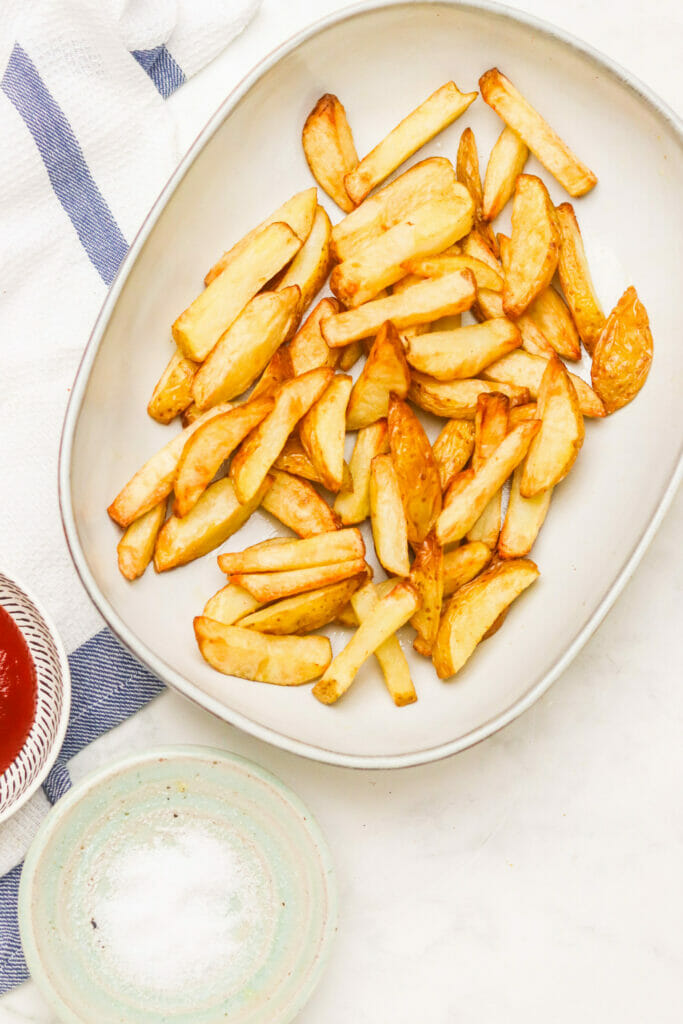Homemade French Fries in Air Fryer featured