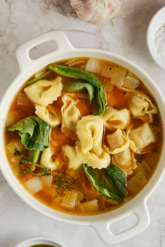 The Perfect Tortellini Soup Recipe featured