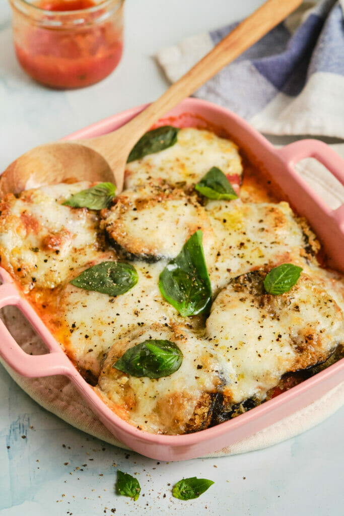 Baked Eggplant Parmesan featured