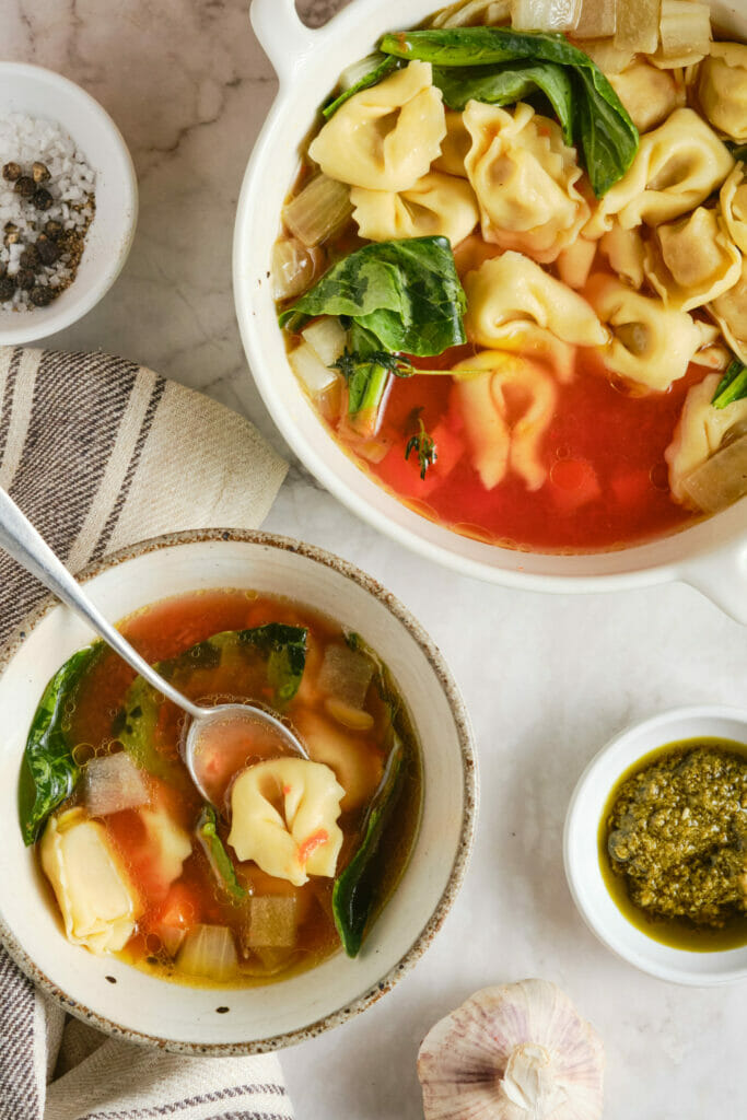 The Perfect Tortellini Soup Recipe featured