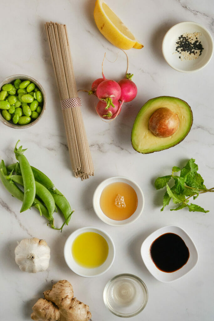 Healthy and Tasty Soba Noodles ingredients