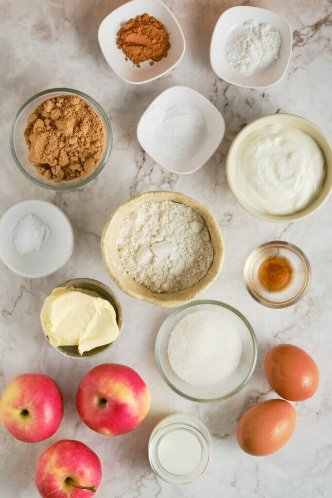 Delicious Apple Cinnamon Muffin Recipe ingredients