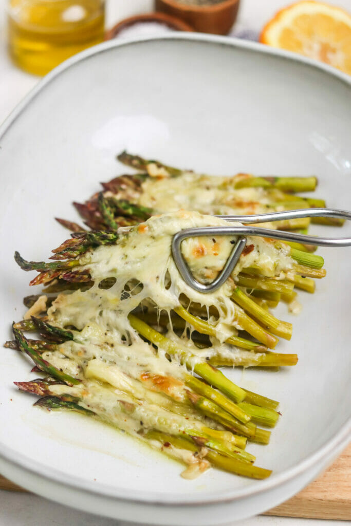 Easy Cheesy Baked Asparagus