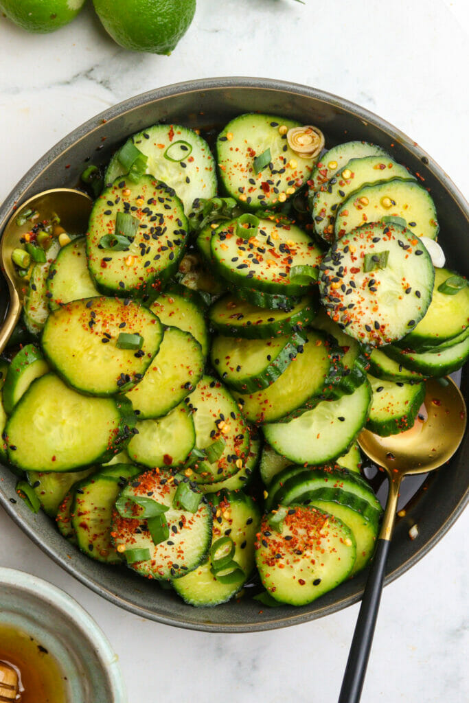 Delicious Korean Cucumber Salad