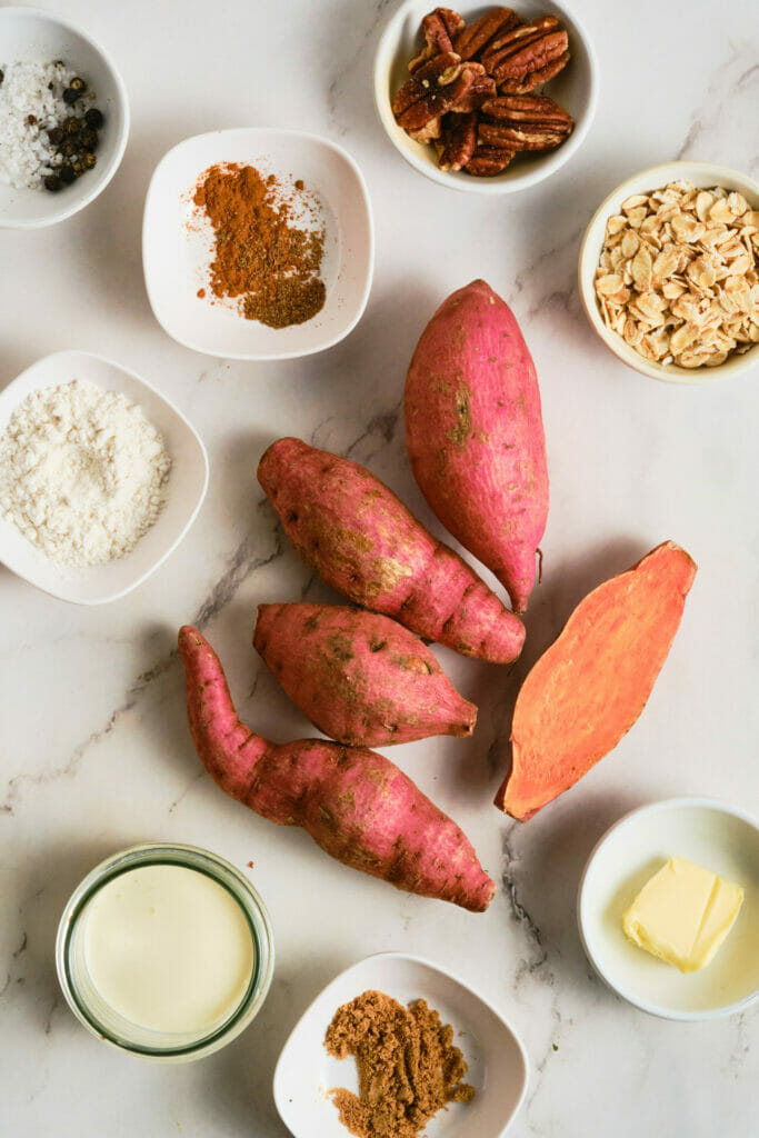 The Best Sweet Potato Casserole Recipe ingredients