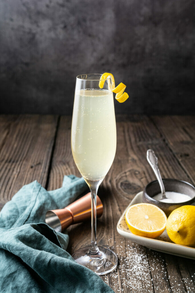 French 75 Cocktail Recipe featured image above
