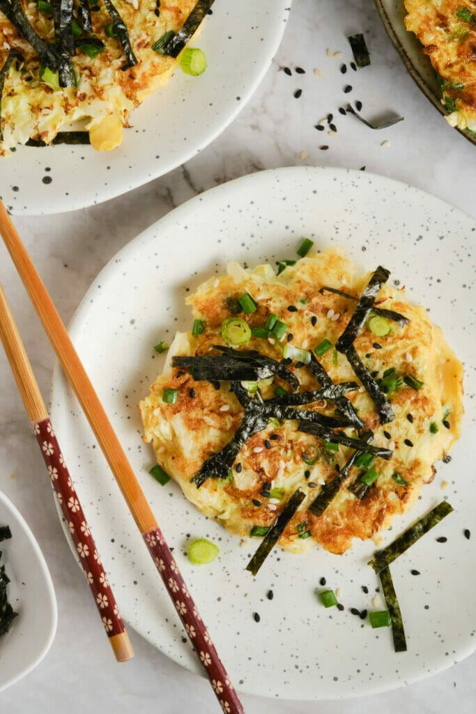 Okonomiyaki Recipe (Japanese Pancakes) featured below