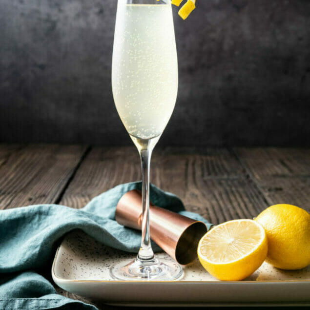 French 75 Cocktail Recipe featured image below