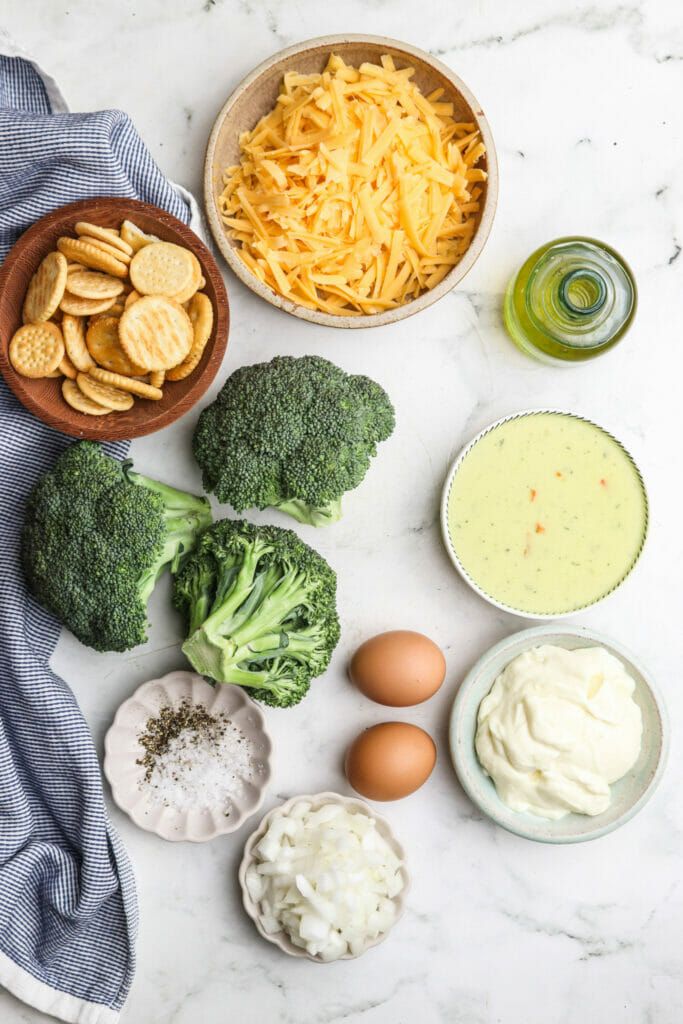 Broccoli Cheese Casserole picture ingredients