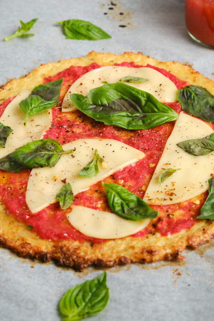 Cauliflower Pizza Crust Recipe featured image above