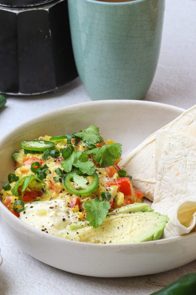 Mexican Scrambled Eggs Recipe featured image above