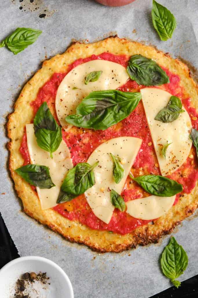 Cauliflower Pizza Crust Recipe featured image below
